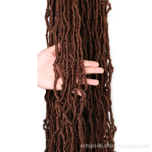 Long Soft Dread Lock faux locs crochet hair extensions Dread Lock Synthetic Braiding Hair bobbi boss nu locs